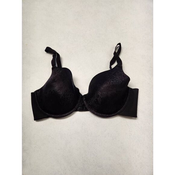 Vanity Fair Bra: Beauty Back Lace Full-Coverage Underwire Bra 75346 size 36D Bla - Picture 1 of 3